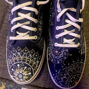 Custom painted Mandala Vans